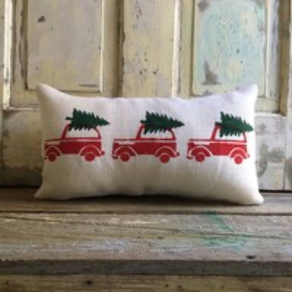 Holiday Burlap Pillow